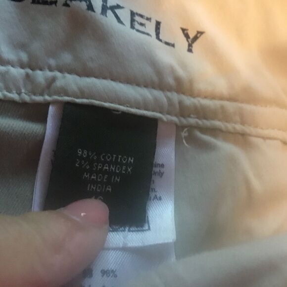 NWOT Eddie Bauer Brand Kaki Colored Capris Women’s Size 16. - Picture 8 of 14